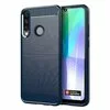 Husa Carbon din TPU flexibil pentru Huawei Y6p Blue