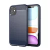 Husa Carbon din TPU flexibil pentru iPhone 12 Mini Blue