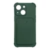 Husa Card Armor din silicon cu buzunar pentru iPhone 13 Green
