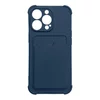 Husa Card Armor din silicon cu buzunar pentru iPhone 13 Pro Max Navy