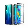 Husa cu Bumper Magnetic si Spate din Sticla Securizata pentru Huawei Nova 5T / Honor 20 / Honor 20 Pro / Honor 20S Silver