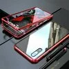 Husa cu Bumper Magnetic si Spate din Sticla Securizata pentru Huawei P20 Red