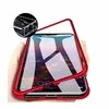 Husa cu Bumper Magnetic si Spate din Sticla Securizata pentru Huawei P40 Red