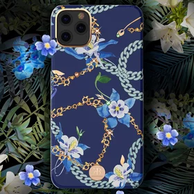 Husa cu Cristale Swarovski - Kingxbar Luxury Series pentru iPhone 11 Pro Max Navy