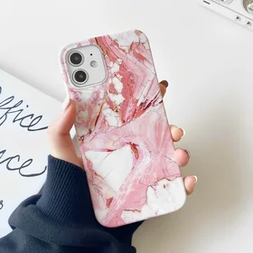 Husa Wozinsky de protectie Marble Design pentru iPhone 12 Mini Pink