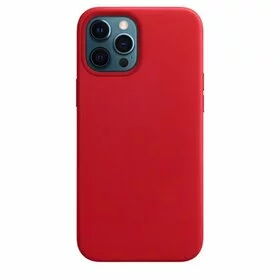 Husa din Piele Ecologica Magsafe pentru iPhone 12 Pro/ iPhone 12 Red