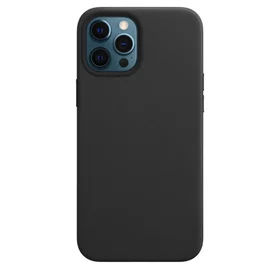 Husa din Piele Ecologica Magsafe pentru iPhone 12 Pro Max Black