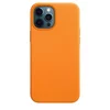 Husa din Piele Ecologica Magsafe pentru iPhone 12 Pro Max Orange