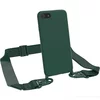Husa din silicon cu snur textil pentru iPhone SE (2020) / iPhone 7/ iPhone 8 Aqua Green 