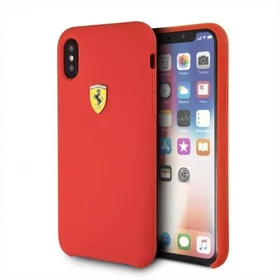 Husa Ferrari din silicon pentru iPhone Xs Max Red