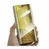 Husa Flip Mirror pentru Galaxy A02S Gold