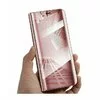 Husa Flip Mirror pentru Galaxy A02S Rose Gold