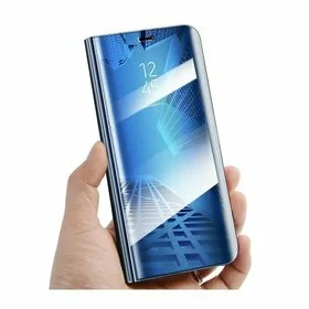 Husa Flip Mirror pentru Galaxy A20e Blue