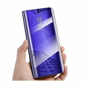 Husa Flip Mirror pentru Galaxy A42 Purple