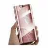 Husa Flip Mirror pentru Galaxy A70 Rose Gold