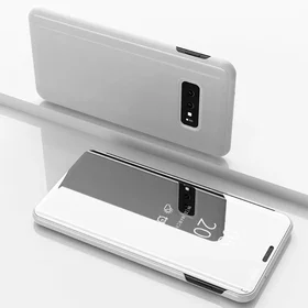 Husa Flip Mirror pentru Galaxy S10e Silver