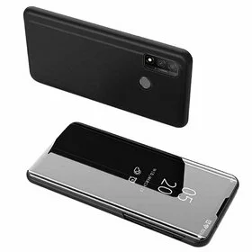 Husa Flip Mirror pentru Huawei P Smart (2020) Black