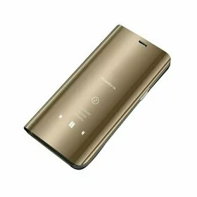 Husa Flip Mirror pentru Huawei P Smart (2020) Gold