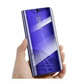 Husa Flip Mirror pentru Huawei Y7 Prime (2019)/ Huawei Y7 (2019) Purple