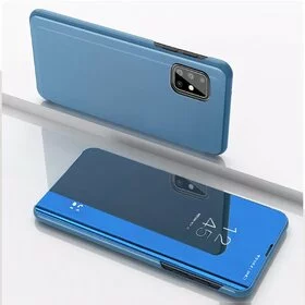 Husa Flip Mirror pentru Samsung Galaxy A51 5G / Galaxy A31 Blue