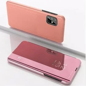 Husa Flip Mirror pentru Samsung Galaxy A51 5G / Galaxy A31 Rose Gold