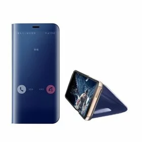 Husa Flip Mirror pentru Samsung Galaxy Note 10 Plus Blue