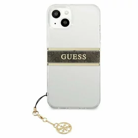 Husa Guess 4G Charms Design Collection pentru iPhone 13 Mini, Transparenta