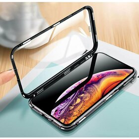 Husa iPhone SE 2 (2020) / iPhone 7/ iPhone 8 model 360 Magnetica cu Sticla fata + spate