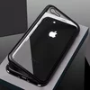 Husa iPhone SE 2 (2020) / iPhone 7 / iPhone 8 model cu Bumper Magnetic si Spate din Sticla Securizata Black