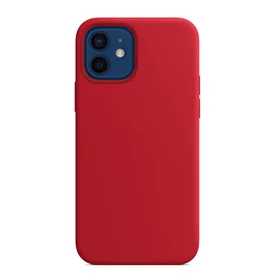 Husa MagSafe magnetica din Silicon pentru iPhone 12 Mini Red