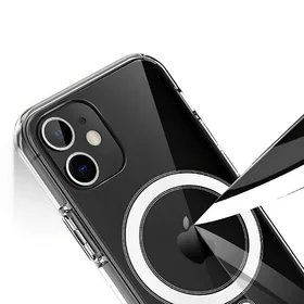 Husa tip MagSafe magnetica din TPU flexibil pentru iPhone 12 Pro / iPhone 12