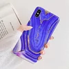 Husa marmura cu aplicatii geometrice pentru iPhone 7/ iPhone 8 Purple