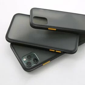 Husa mata cu bumper din silicon pentru Galaxy Note 10 Black