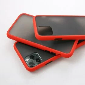 Husa mata cu bumper din silicon pentru Huawei Mate 20 Pro Red