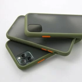 Husa mata cu bumper din silicon pentru Huawei Mate 30 Green