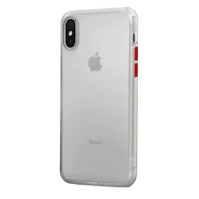 Husa mata cu bumper din silicon pentru iPhone 6/7/8 White