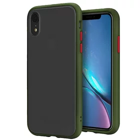 Husa mata cu bumper din silicon pentru iPhone 6/7/8 Green
