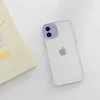 Husa Mily Case din silicon flexibil transparent si bumper colorat pentru iPhone 12 Mini Purple