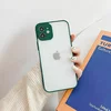 Husa Mily Case din silicon flexibil transparent si bumper colorat pentru iPhone 12 Mini Dark Green