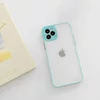Husa Mily Case din silicon flexibil transparent si bumper colorat pentru iPhone 12 Pro Max Blue
