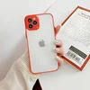 Husa Mily Case din silicon flexibil transparent si bumper colorat pentru iPhone 13 Pro Max Red