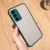 Husa Mily Case din silicon flexibil transparent si bumper colorat pentru Samsung Galaxy S21 5G Dark Green