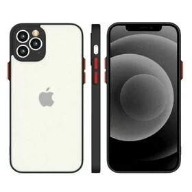 Husa Mily Case din silicon flexibil transparent si bumper colorat pentru Samsung Galaxy S21 Ultra 5G Black