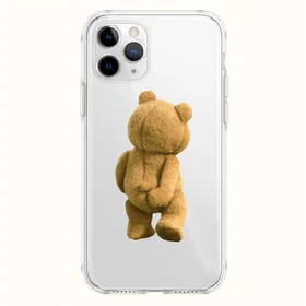 Husa pentru iPhone 13 Pro din silicon cu ursulet amuzant