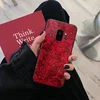 Husa protectie cu model marble pentru Galaxy S8 Plus Red