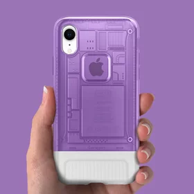 Husa Retro pentru iPhone XR Purple