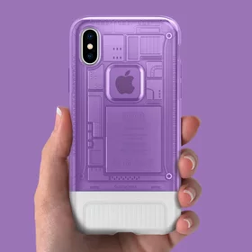Husa Retro pentru iPhone XS MAX Purple