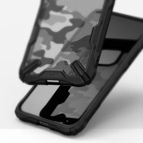 Husa Ringke Fusion X Design din PC + Bumper TPU pentru iPhone 11 Pro Camo