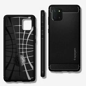 Husa Spigen Rugged Armor pentru Samsung Galaxy Note 10 Lite Black