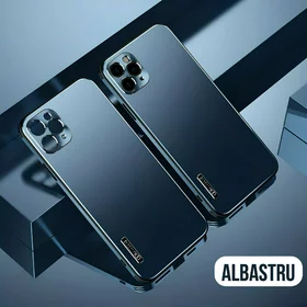 Husa ultra-subtire din aluminiu cu strat hidrofob pentru iPhone 11 Pro Max Blue